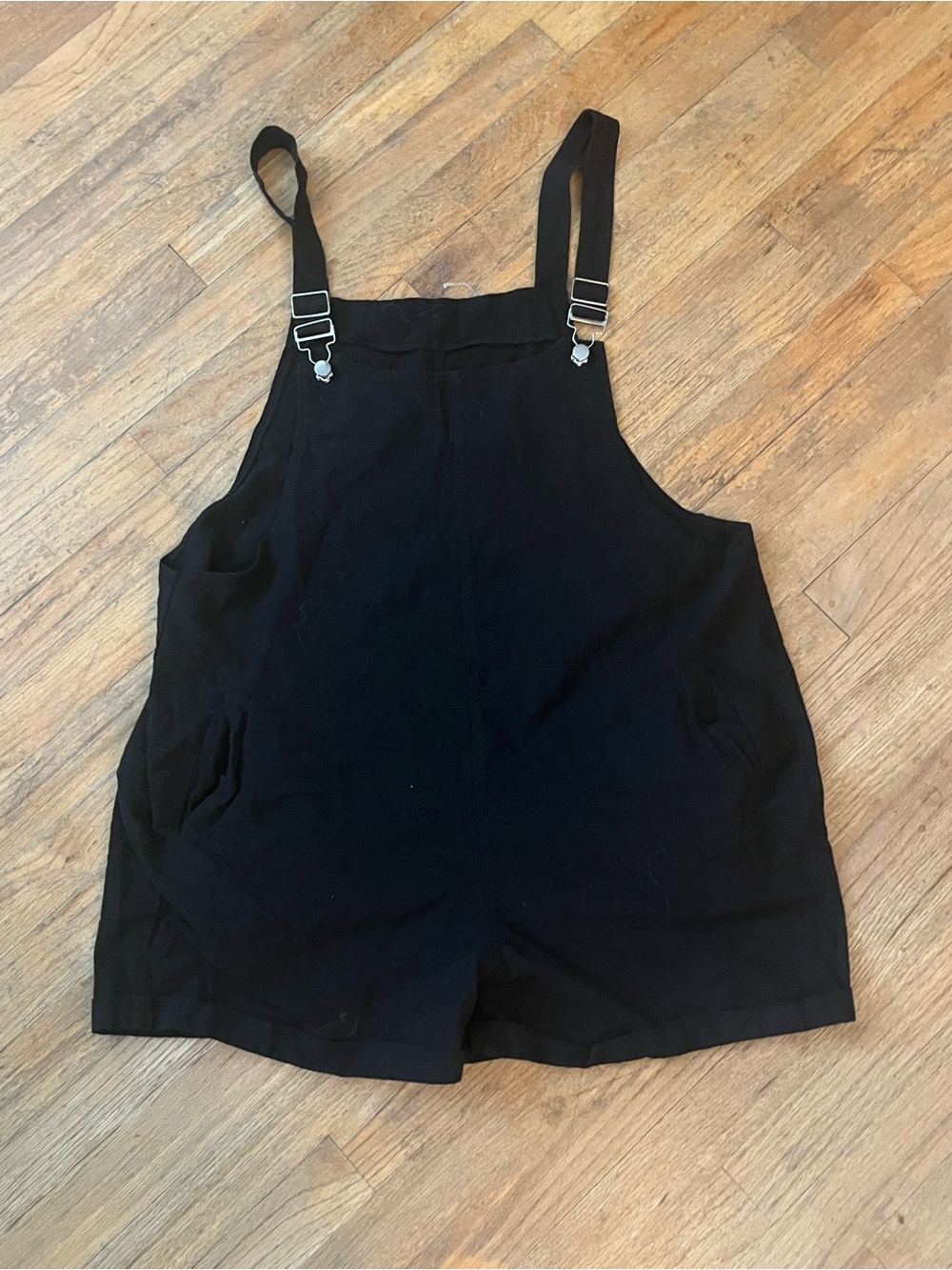 Black Women's Short Overalls Romper